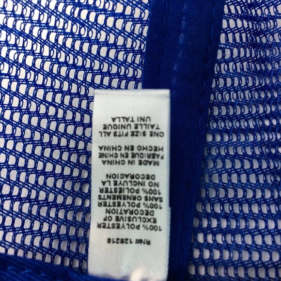 Trucker Hat Budweiser Bud Light Blue White Diagonal Logo Adjustable Snapback u - Picture 9 of 9